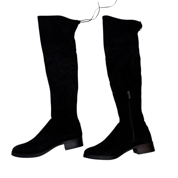 CIRCUS SAM EDELMAN Peyton Black Stretch Microsuede Over the Knee Boot - Picture 3 of 9